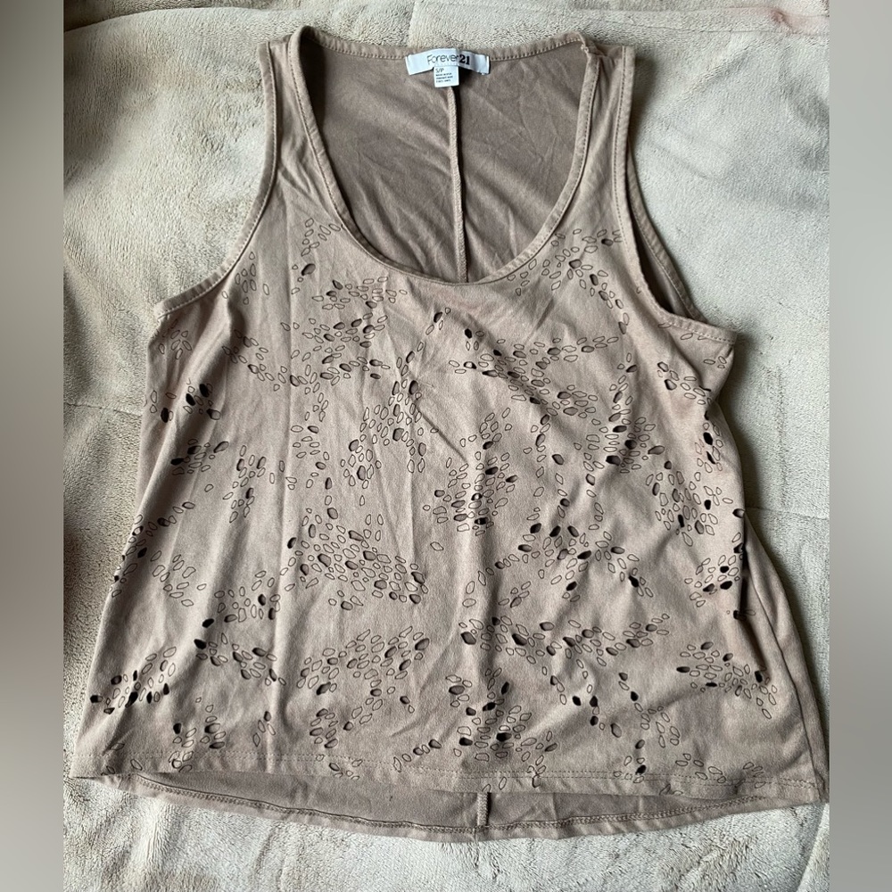 Forever, 21  faux suede tank top